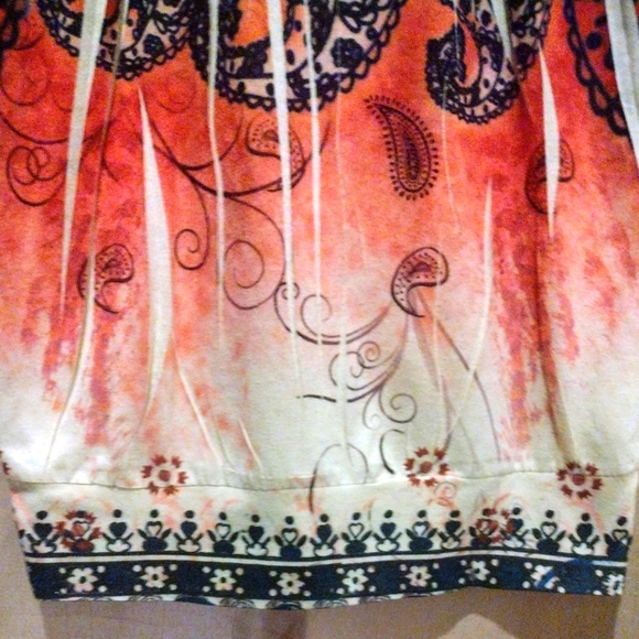 Women's "One world"  boho blouse - Picture 6 of 7